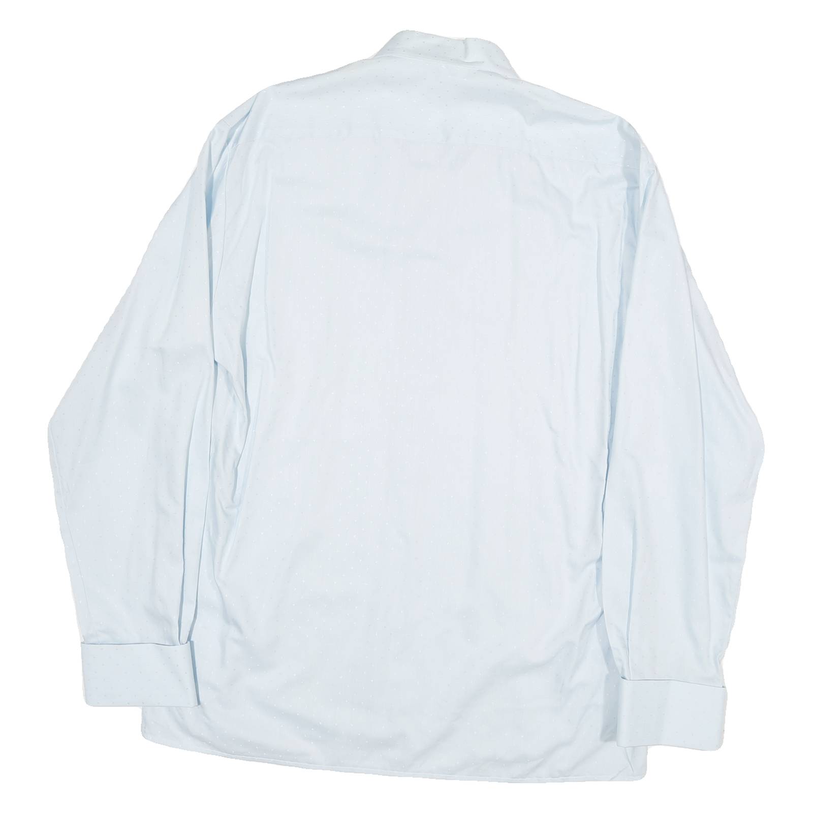 ETERNAL Mens Blue Shirt L Cotton Blend Long Sleeve Button Formal Classic Fit