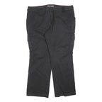 DICKIES Womens Black Cotton Blend Regular Cargo Trousers W42 L32 Utility Pockets