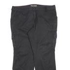 DICKIES Womens Black Cotton Blend Regular Cargo Trousers W42 L32 Utility Pockets