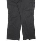 DICKIES Womens Black Cotton Blend Regular Cargo Trousers W42 L32 Utility Pockets