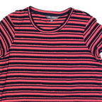 LAURA ASHLEY Womens Top Pink Striped UK 12