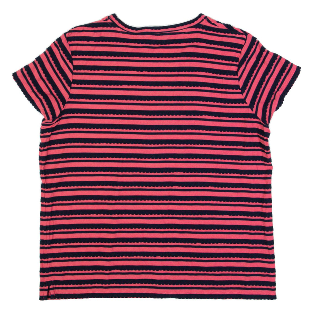 LAURA ASHLEY Womens Top Pink Striped UK 12