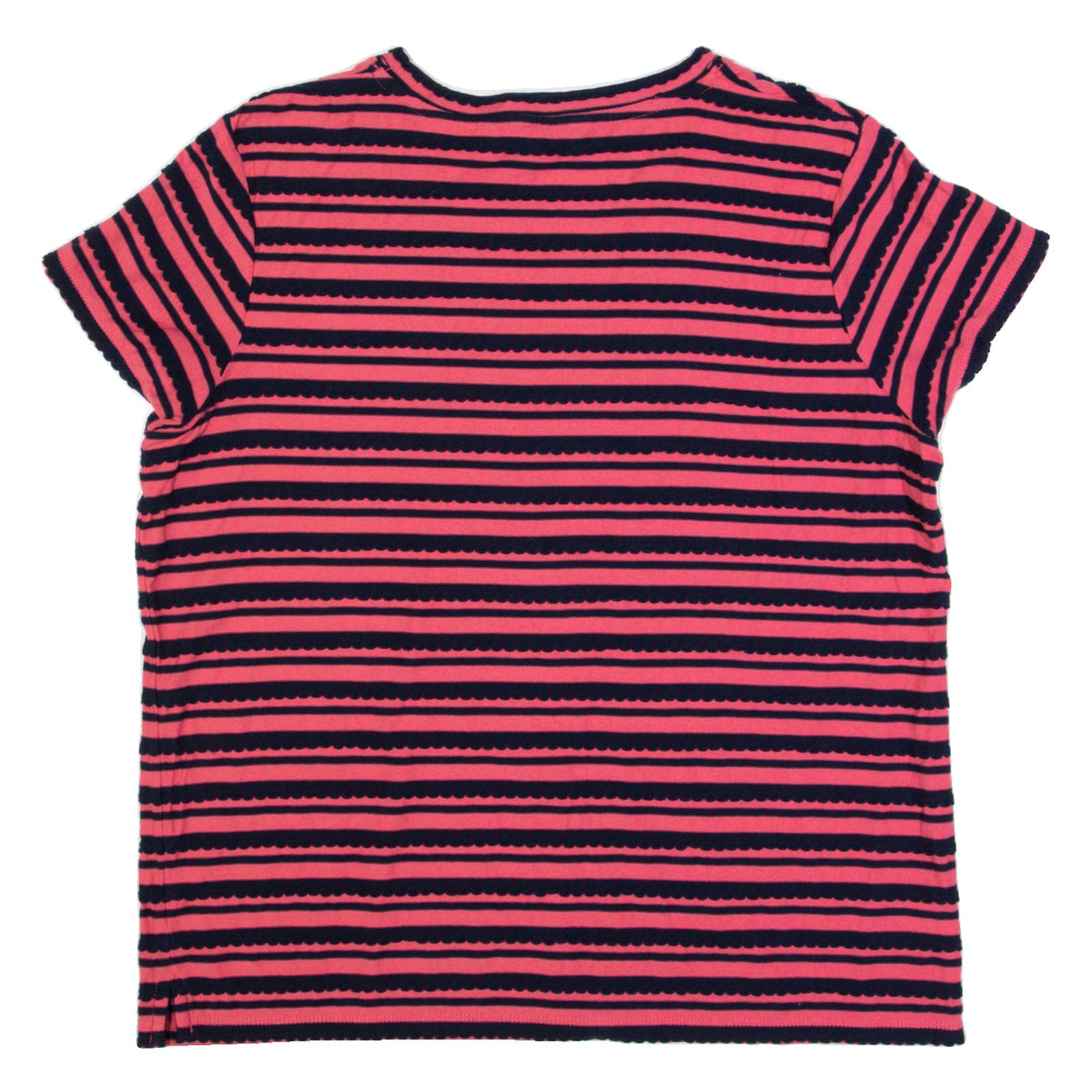 LAURA ASHLEY Womens Top Pink Striped UK 12