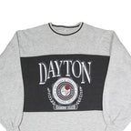 Womens Grey & Black Dayton Games Club Crew Neck M Cotton Blend Sweatshirt