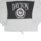 Womens Grey & Black Dayton Games Club Crew Neck M Cotton Blend Sweatshirt