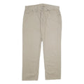 LEVI'S Mens Cotton Beige Loose Straight Trousers W36 L30 Casual Zip Closure