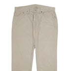 LEVI'S Mens Cotton Beige Loose Straight Trousers W36 L30 Casual Zip Closure