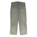 DICKIES Mens Jeans Olive Green Regular Straight Denim Fair W40 L34 Workwear Zip
