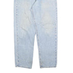 CARHARTT Mens Relaxed Light Blue Denim Jeans W34 L30 Casual Workwear Zip Closure