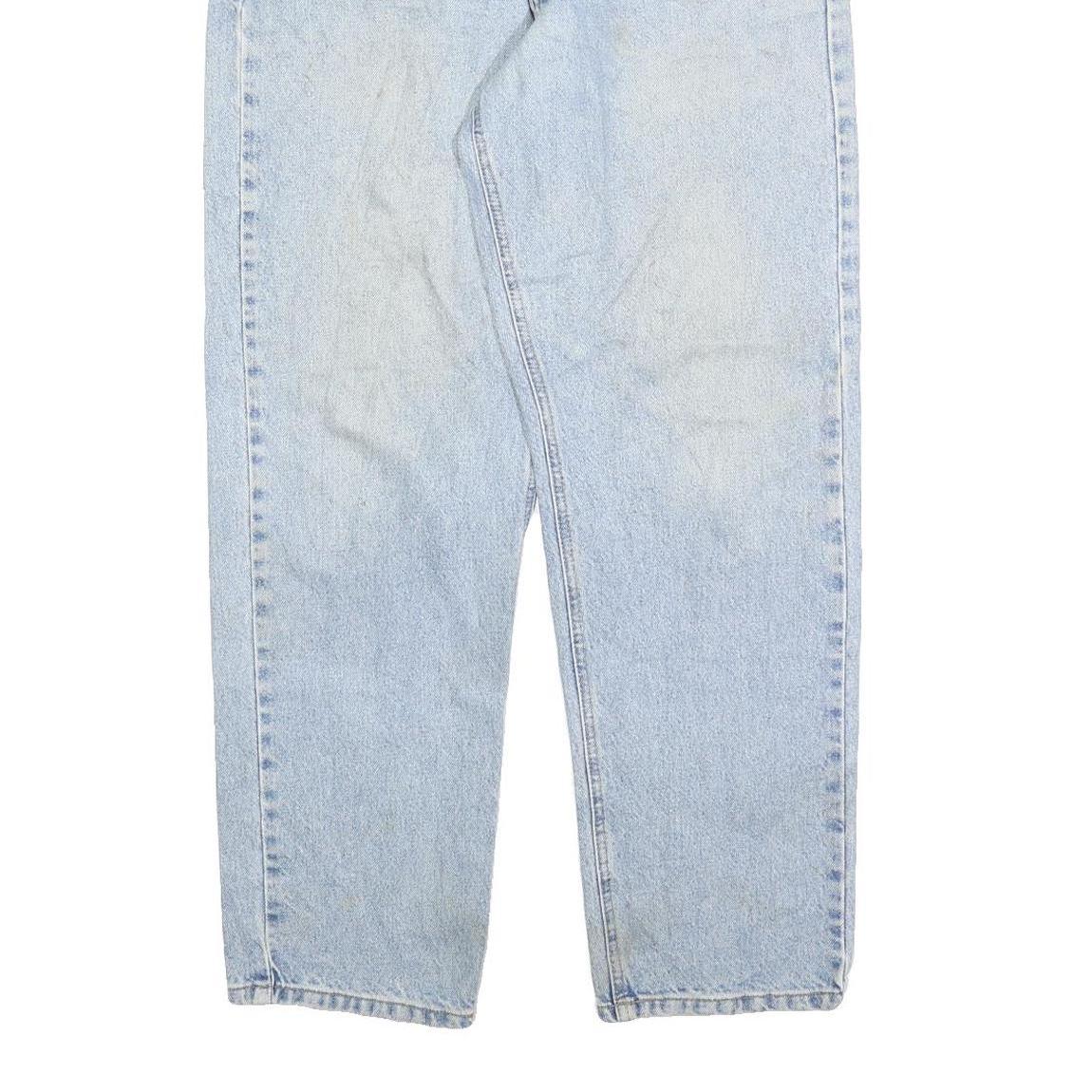 CARHARTT Mens Relaxed Light Blue Denim Jeans W34 L30 Casual Workwear Zip Closure