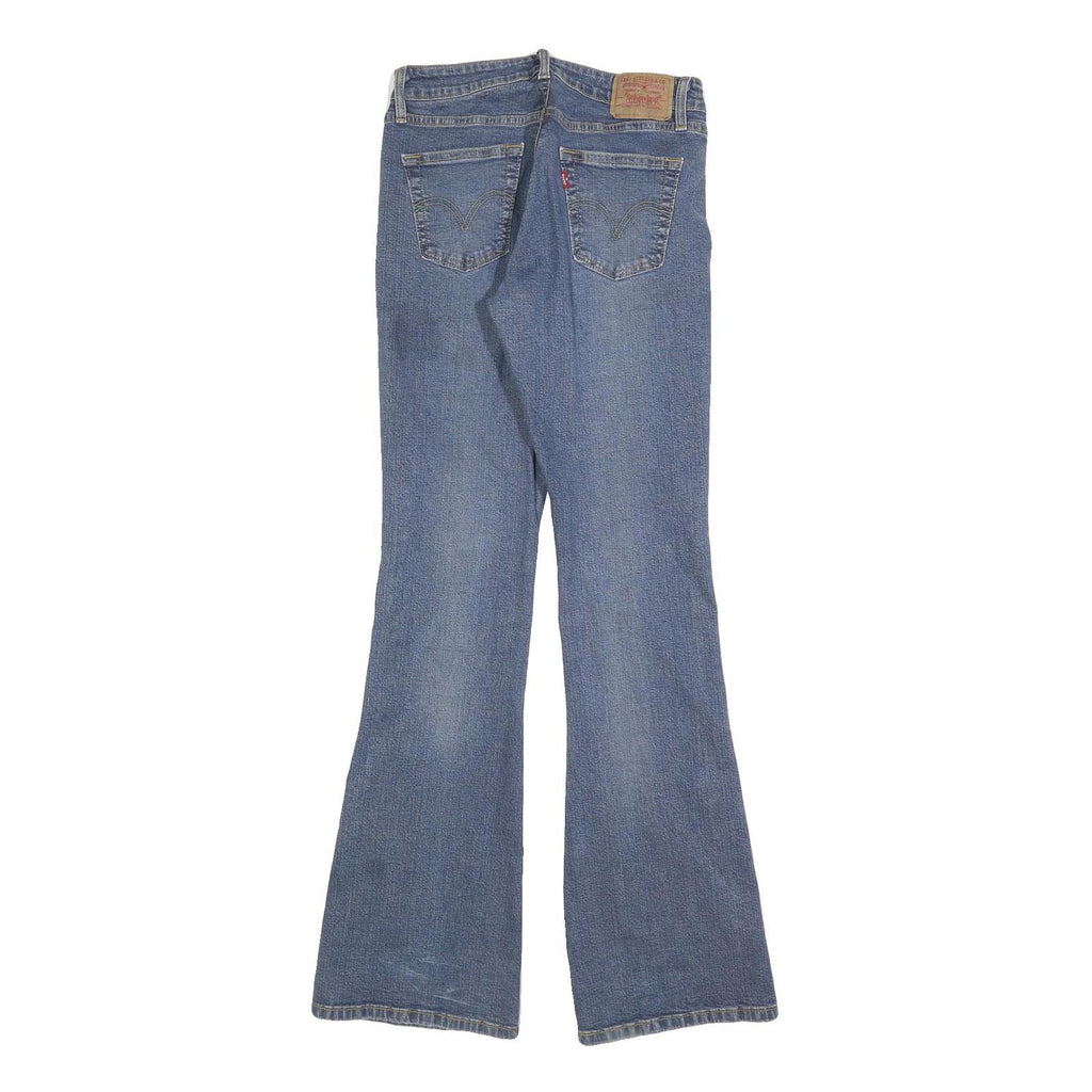 LEVI'S 519 Womens Jeans Blue Regular Flared Denim Medium W28 L33 Classic Zip