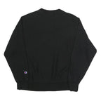 CHAMPION REVERSE WEAVE Mens Black Crew Neck L Cotton Blend Logo Sweatshirt