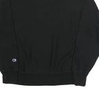 CHAMPION REVERSE WEAVE Mens Black Crew Neck L Cotton Blend Logo Sweatshirt