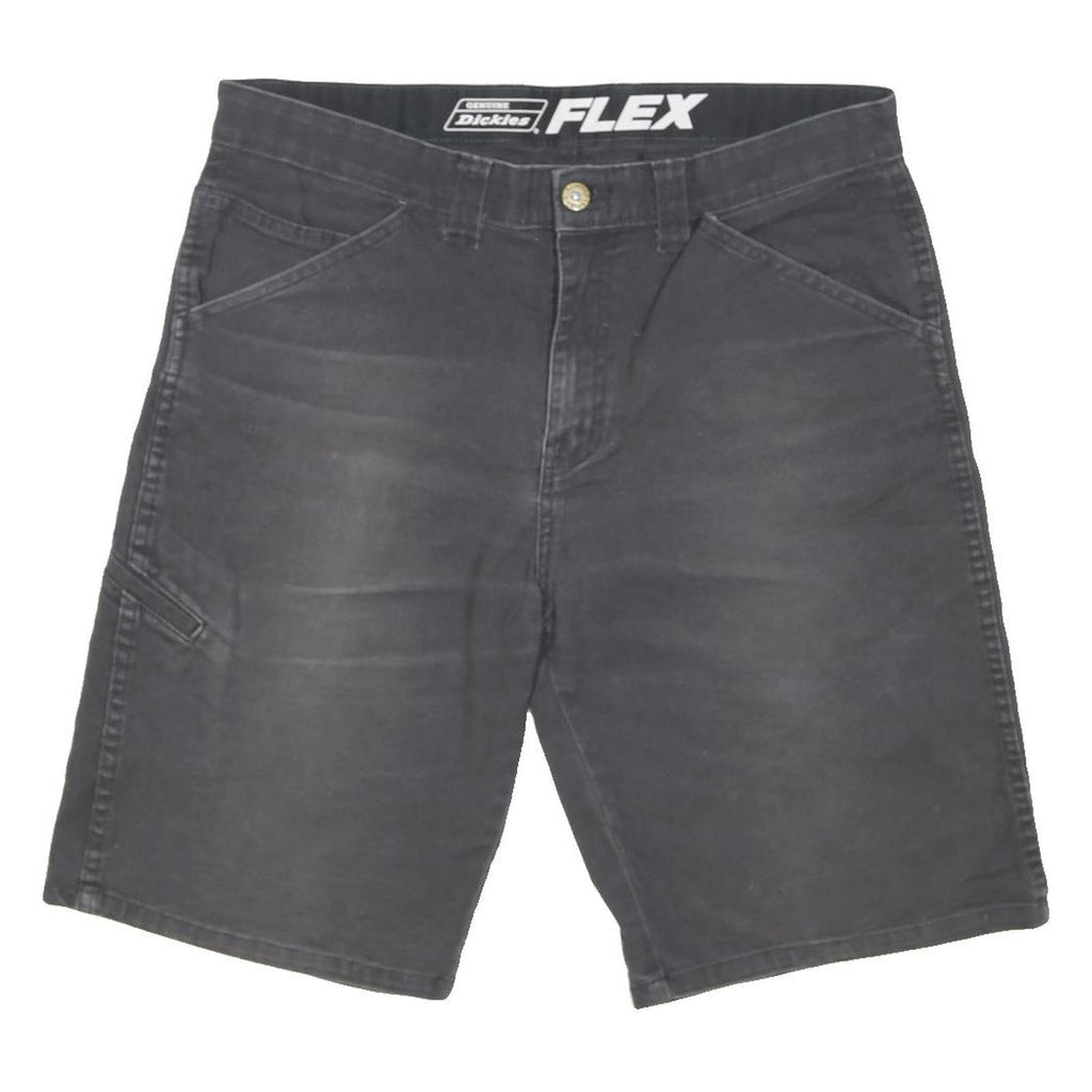 DICKIES Mens Shorts Black Casual Cotton Blend M W32 Workwear Pockets