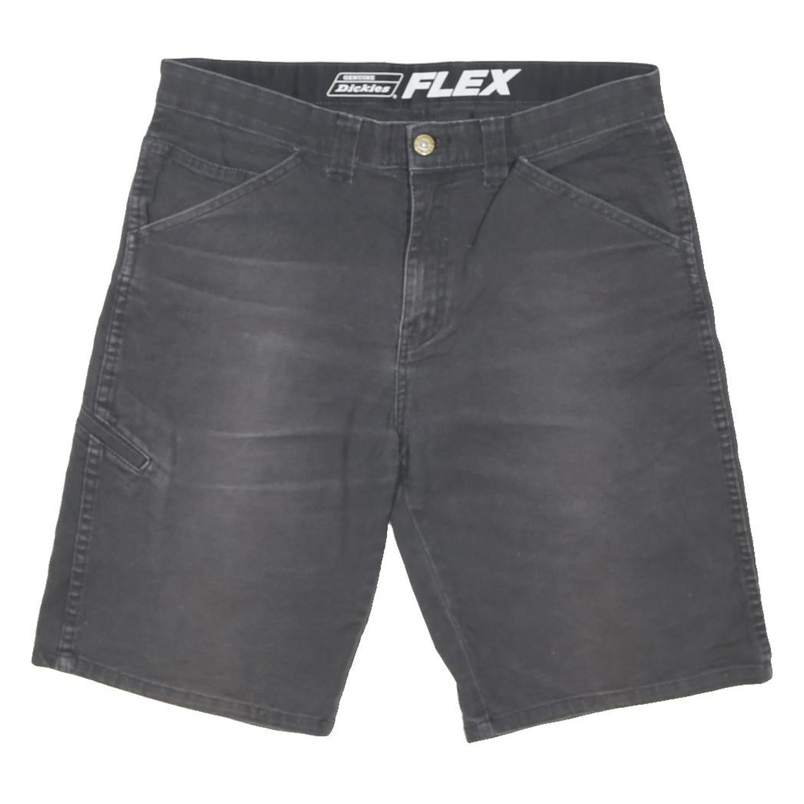 DICKIES Mens Shorts Black Casual Cotton Blend M W32 Workwear Pockets
