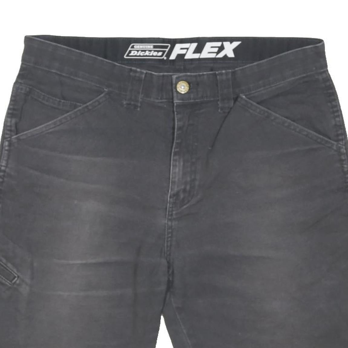 DICKIES Mens Shorts Black Casual Cotton Blend M W32 Workwear Pockets