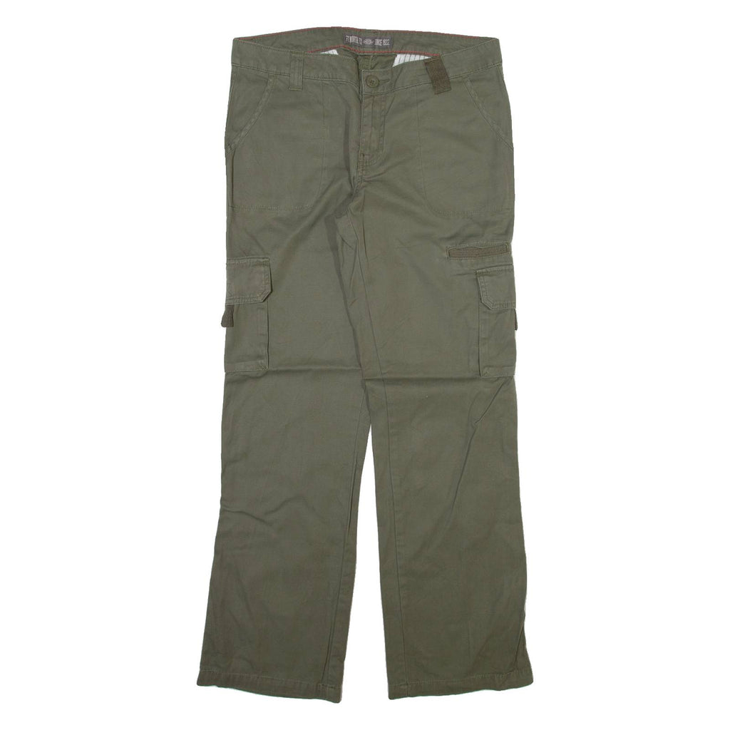 DICKIES Cargo Womens Trousers Grey Regular Straight W34 L31