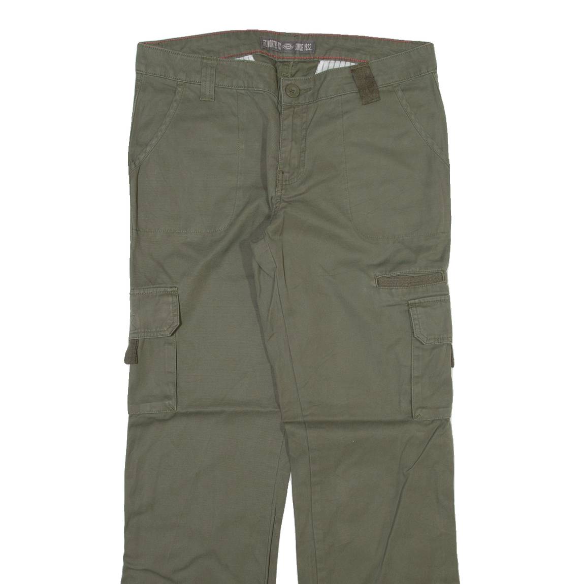 DICKIES Cargo Womens Trousers Grey Regular Straight W34 L31