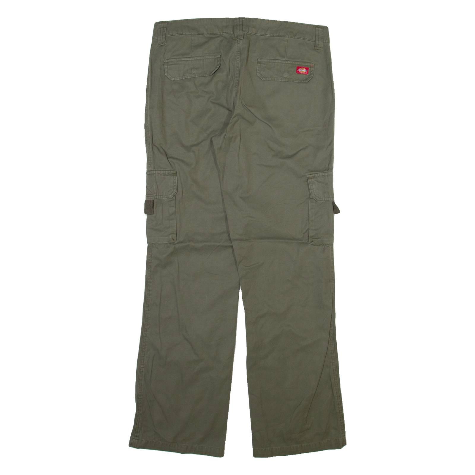DICKIES Cargo Womens Trousers Grey Regular Straight W34 L31