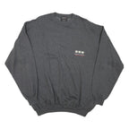 HAPPY COWS Mens Grey XL Crew Neck Cotton Blend Pullover Sweatshirt Edelweiss