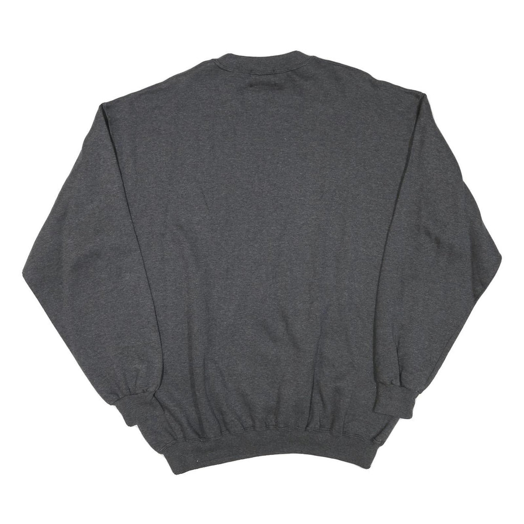HAPPY COWS Mens Grey XL Crew Neck Cotton Blend Pullover Sweatshirt Edelweiss