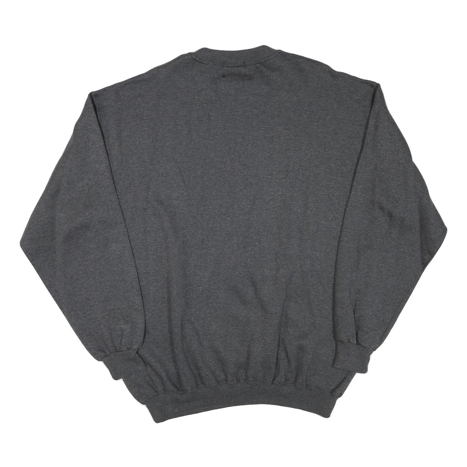 HAPPY COWS Mens Grey XL Crew Neck Cotton Blend Pullover Sweatshirt Edelweiss