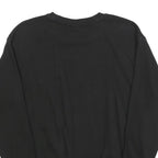 PUMA Womens Black Cotton Blend Crew Neck Sweatshirt UK 8 Casual Pullover