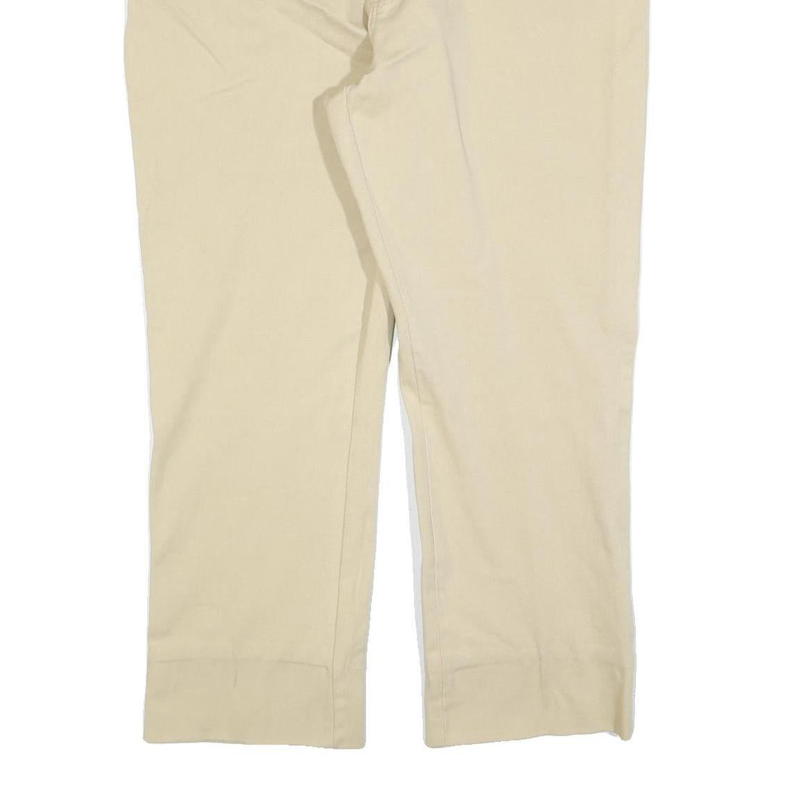 ZER BERUS Womens Jeans Beige Regular Straight Denim W40 L28 Zip Cotton Blend