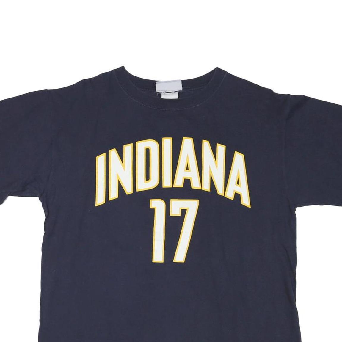 NBA Mens Blue Indiana 17 T-Shirt M Short Sleeve Crew Neck Sports Fan Top