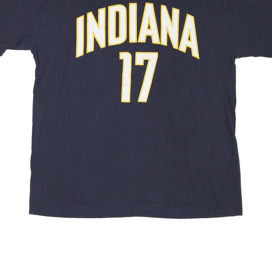NBA Mens Blue Indiana 17 T-Shirt M Short Sleeve Crew Neck Sports Fan Top