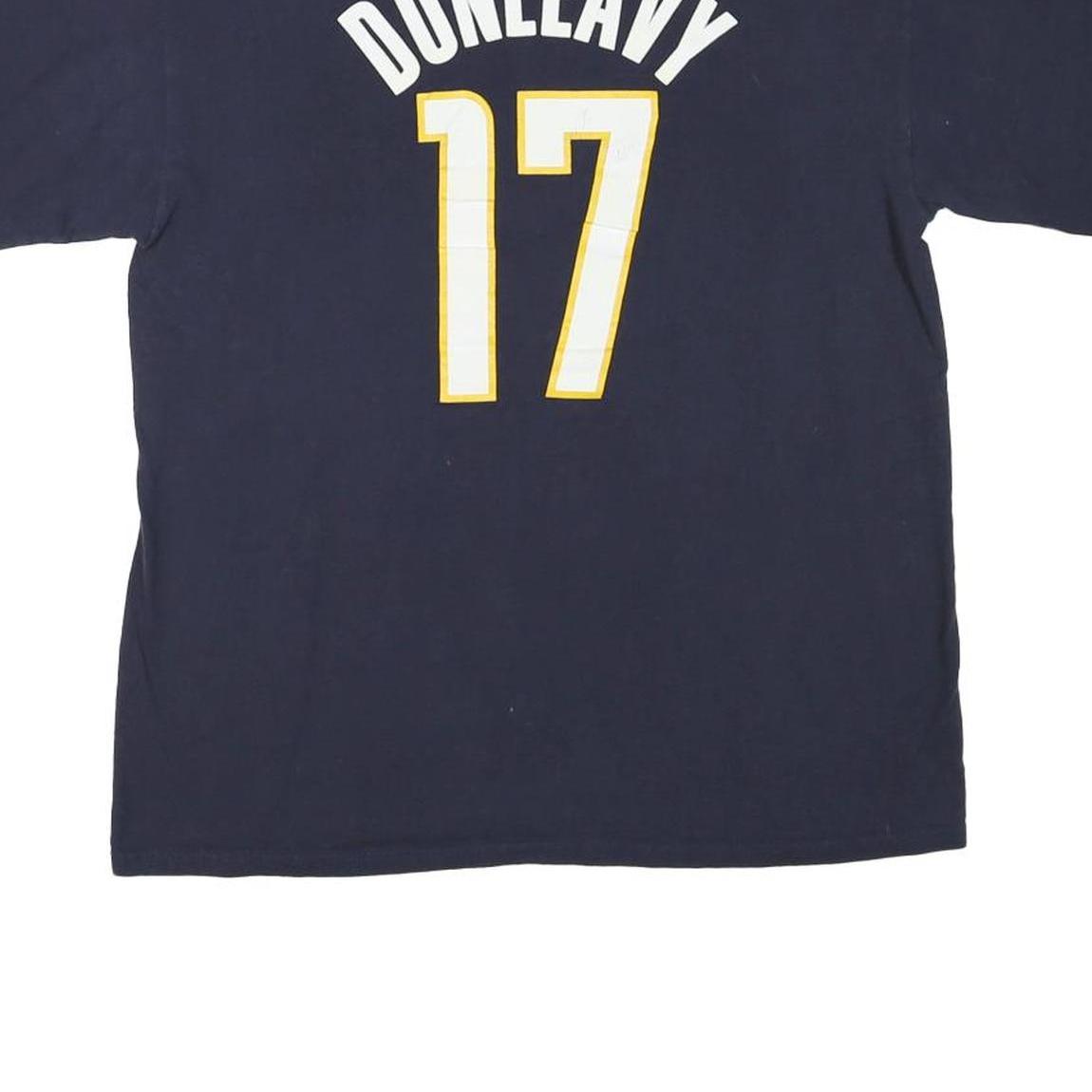 NBA Mens Blue Indiana 17 T-Shirt M Short Sleeve Crew Neck Sports Fan Top