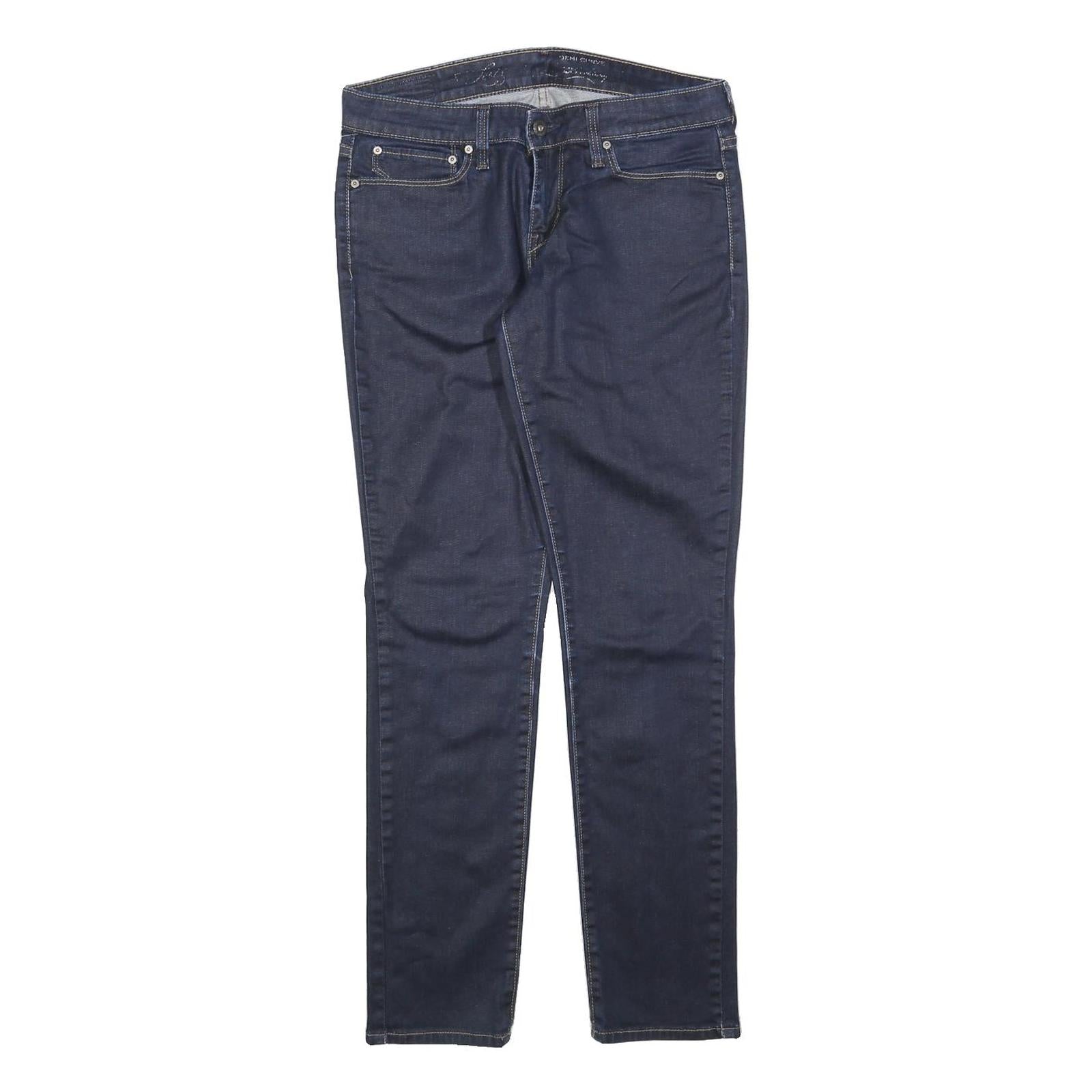 LEVI'S Womens Slim Blue Denim Classic Slim Jeans W28 L29 Stretch Comfort Zip