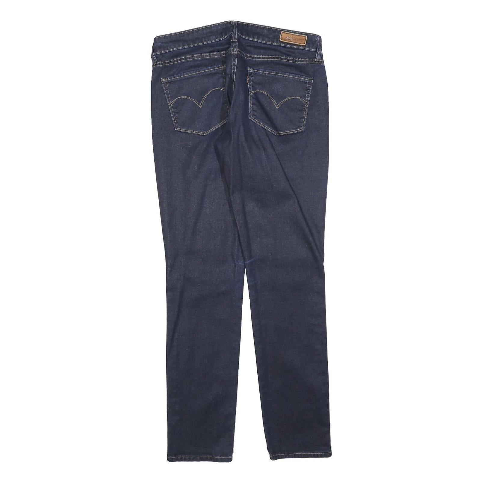 LEVI'S Womens Slim Blue Denim Classic Slim Jeans W28 L29 Stretch Comfort Zip