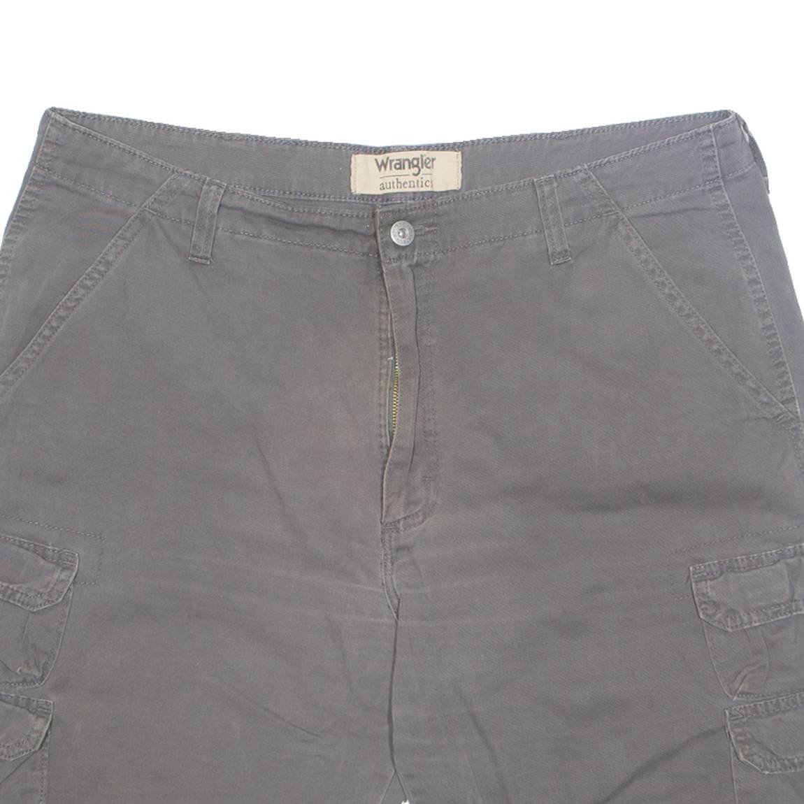 WRANGLER Mens Cargo Shorts Grey XL W38