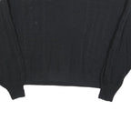 GAP Womens Black Patterned Jumper Crew Neck Cable Knit M Cotton Casual Knitwear
