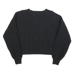 GAP Womens Black Patterned Jumper Crew Neck Cable Knit M Cotton Casual Knitwear