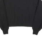 GAP Womens Black Patterned Jumper Crew Neck Cable Knit M Cotton Casual Knitwear