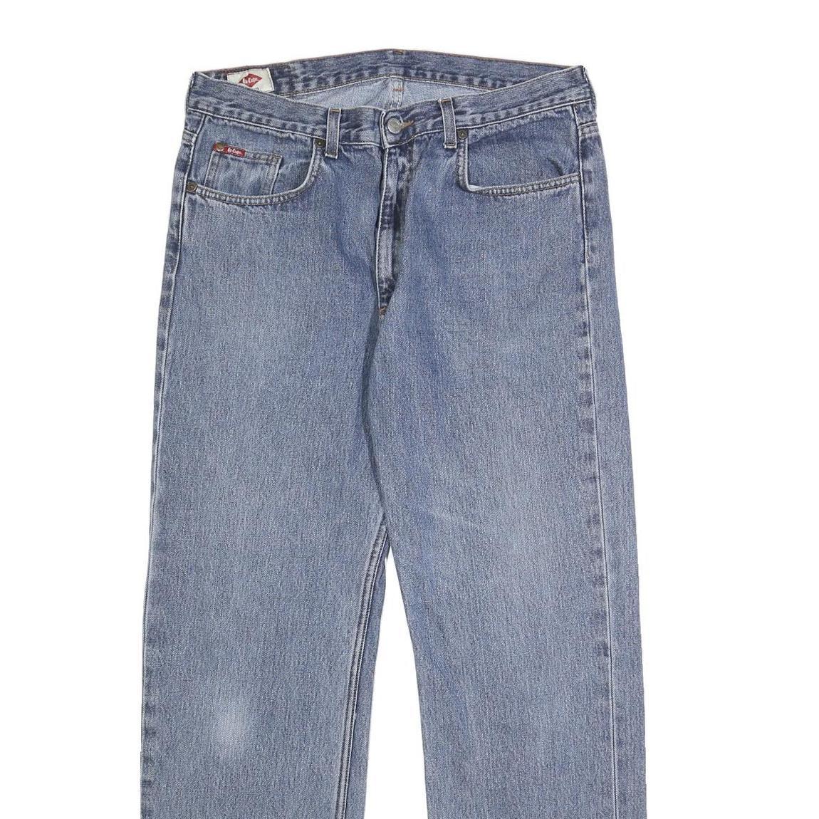 LEE COOPER Mens Regular Fit Straight Blue Denim Light Wash Jeans W31 L30