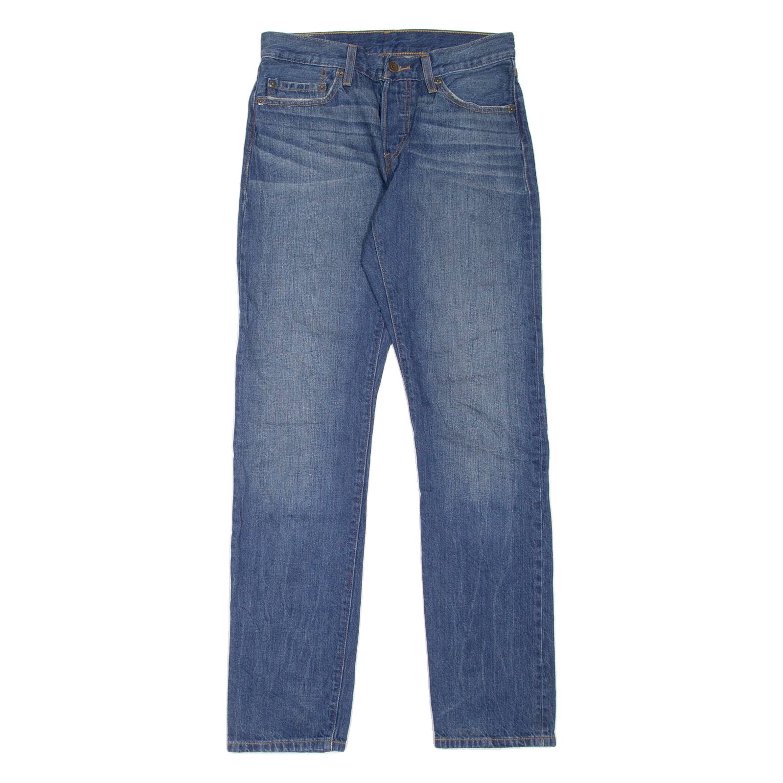 LEVI'S Womens Jeans Blue Regular Straight Stone Wash W26 L31