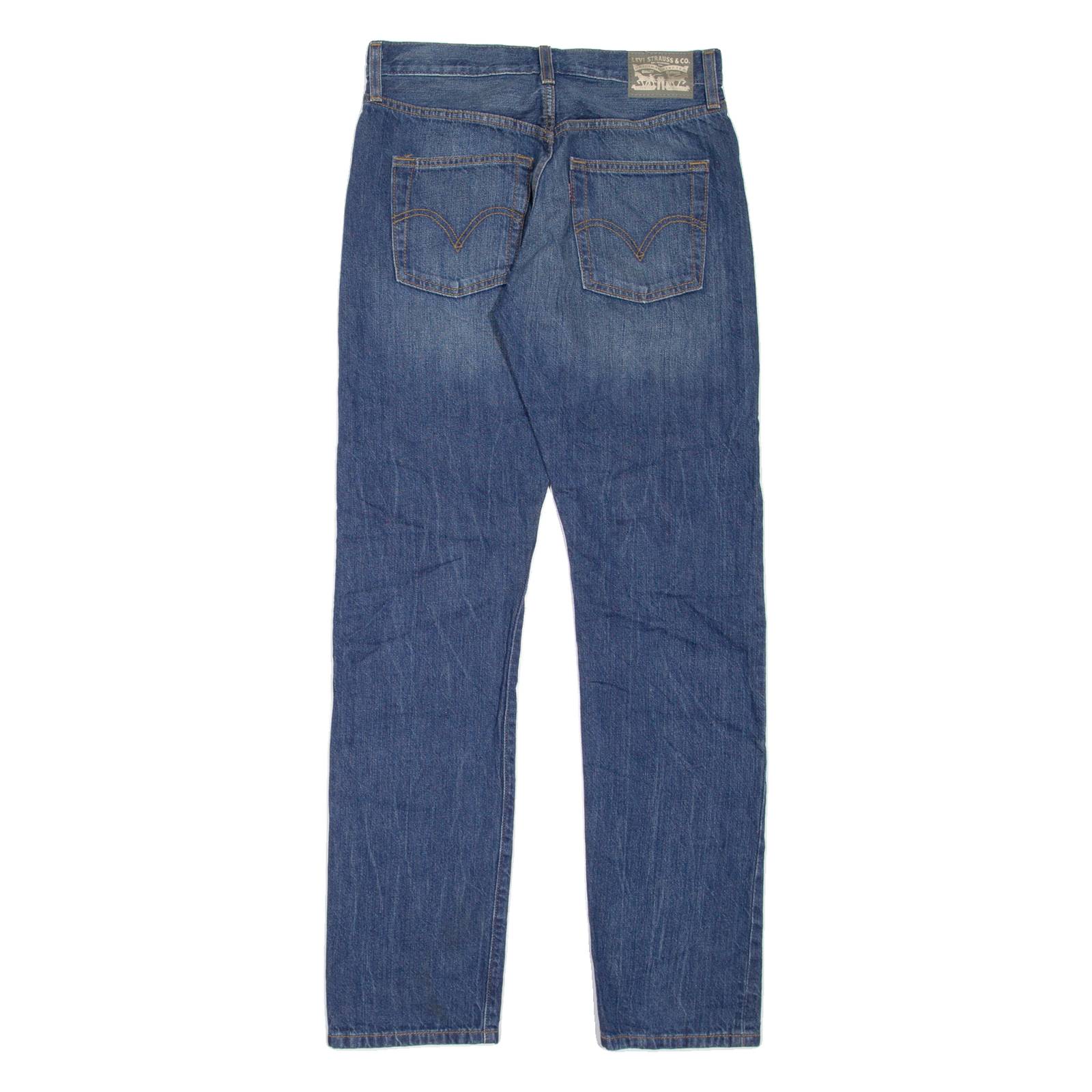 LEVI'S Womens Jeans Blue Regular Straight Stone Wash W26 L31