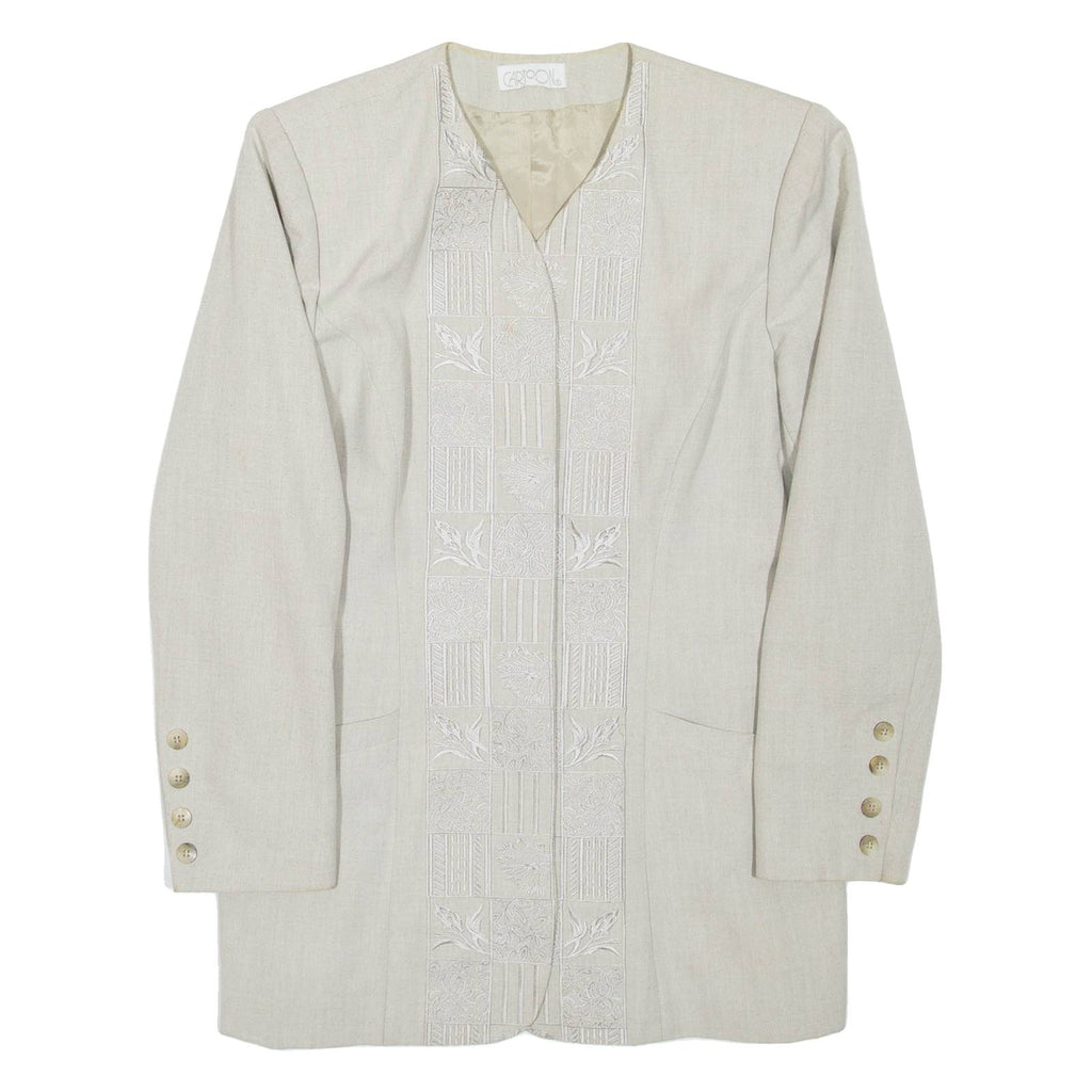 Womens Blazer Jacket Grey Viscose M