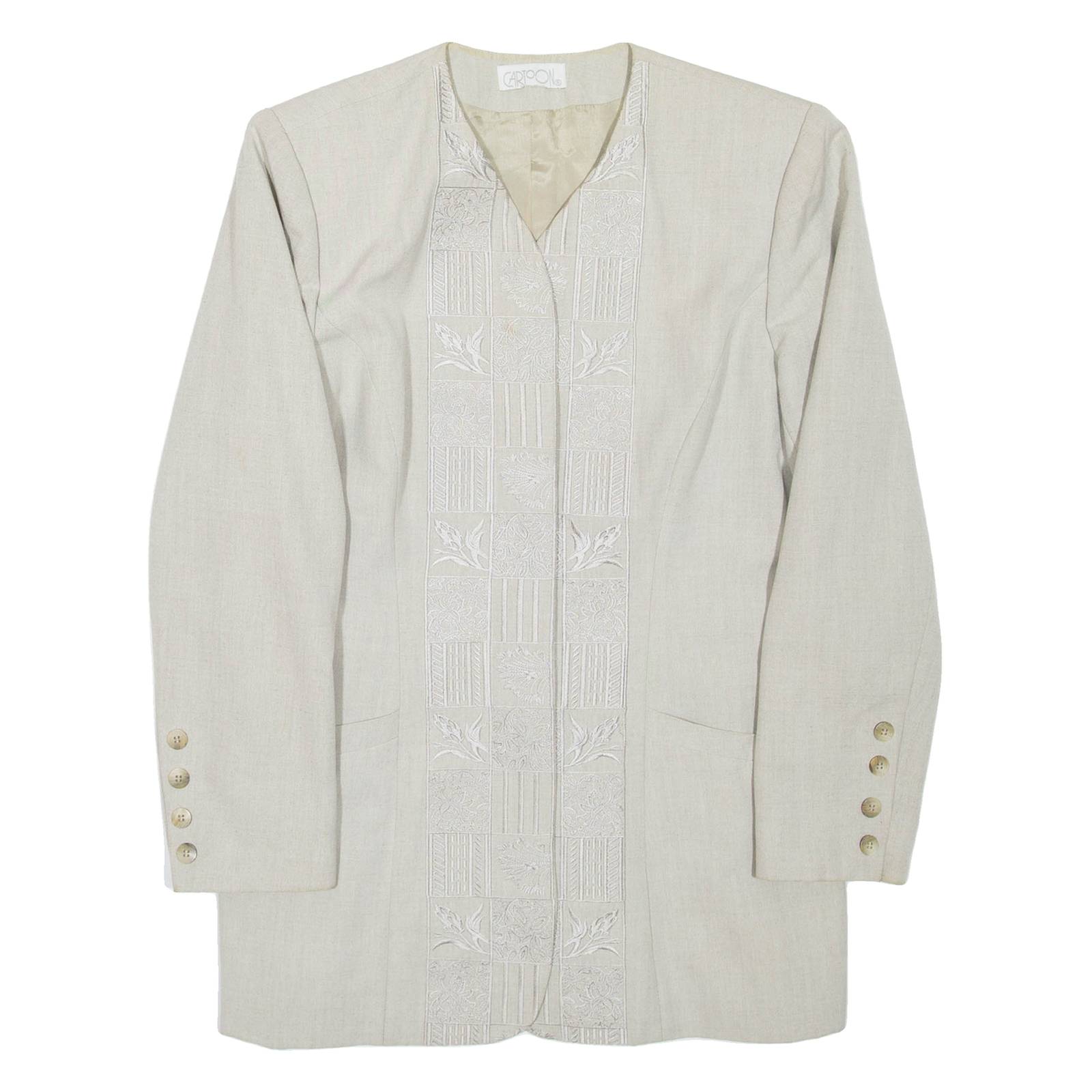 Womens Blazer Jacket Grey Viscose M