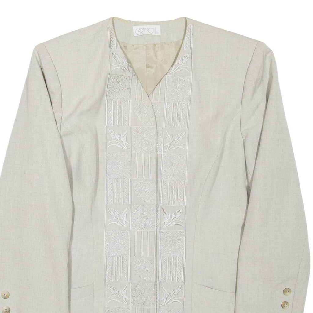 Womens Blazer Jacket Grey Viscose M