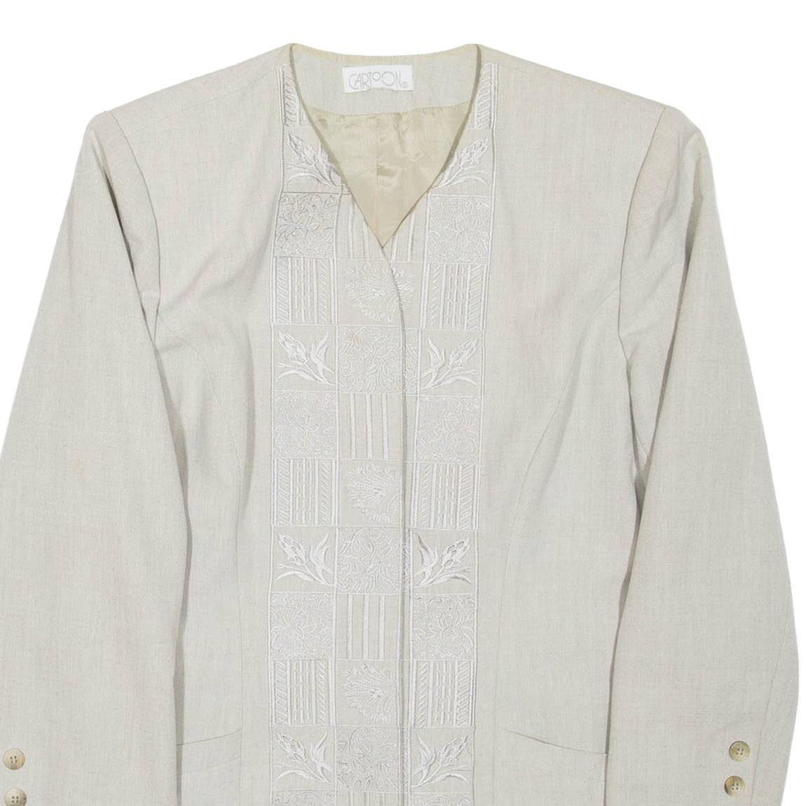 Womens Blazer Jacket Grey Viscose M