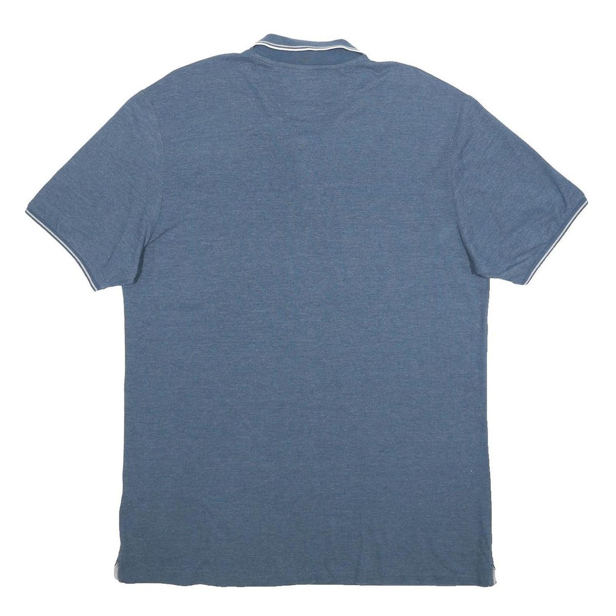 CHAMPION Mens Blue Short Sleeve Plain 3XL Polo Shirt Cotton Blend