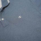 CHAMPION Mens Blue Short Sleeve Plain 3XL Polo Shirt Cotton Blend