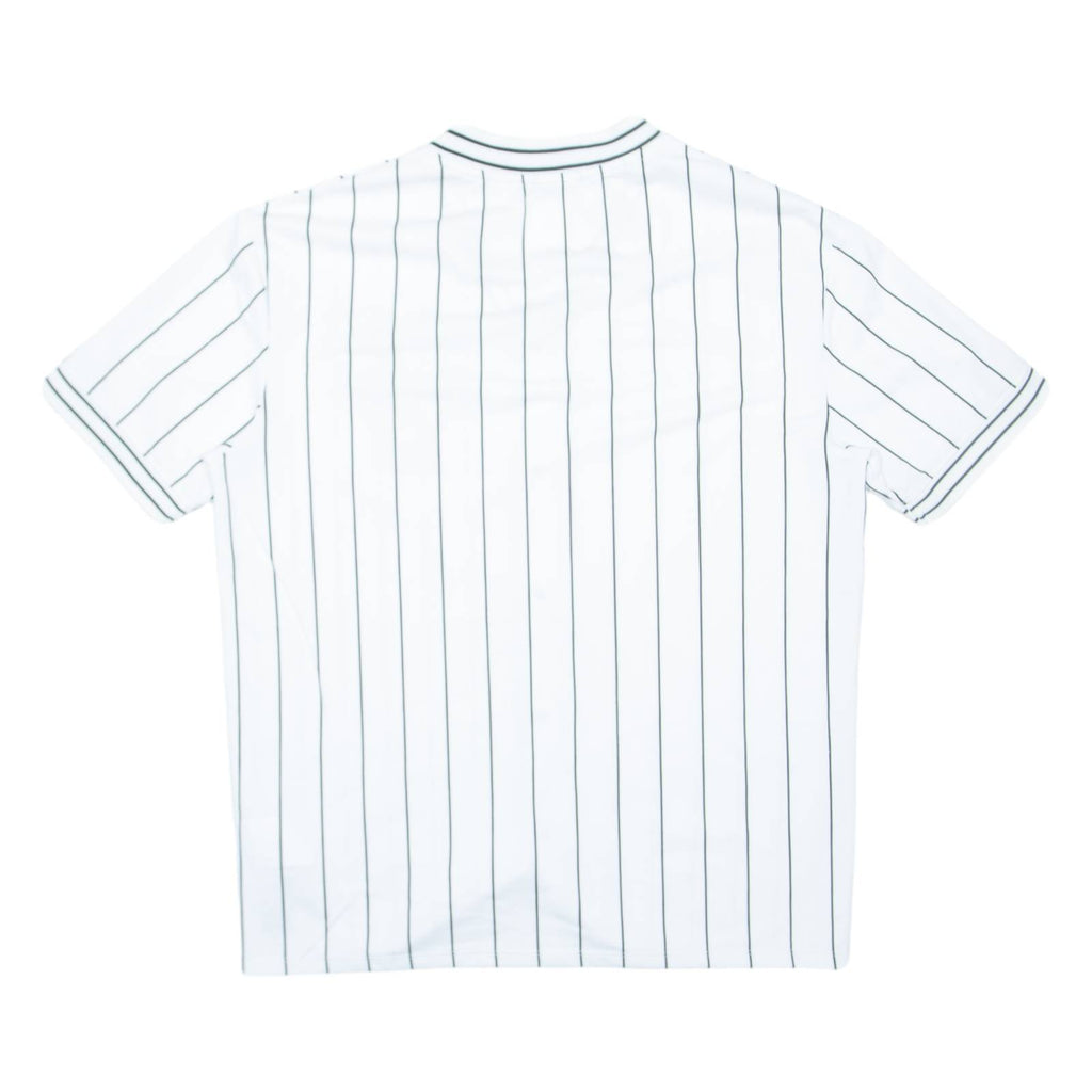 FB SISTER Striped Womens Jersey White V-Neck S