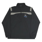 NIKE Mens Black Grey ProLiance Energy 1/4 Zip Sweatshirt L Polyester Blend