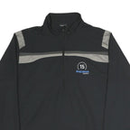 NIKE Mens Black Grey ProLiance Energy 1/4 Zip Sweatshirt L Polyester Blend