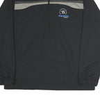 NIKE Mens Black Grey ProLiance Energy 1/4 Zip Sweatshirt L Polyester Blend